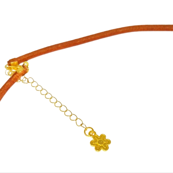 Long Leather Cord Cross Medallion Necklace Western Cowboy Cowgirl Boho Hippie - Picture 5 of 13